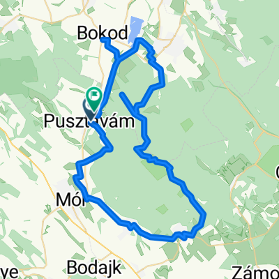 Route in Pusztavám