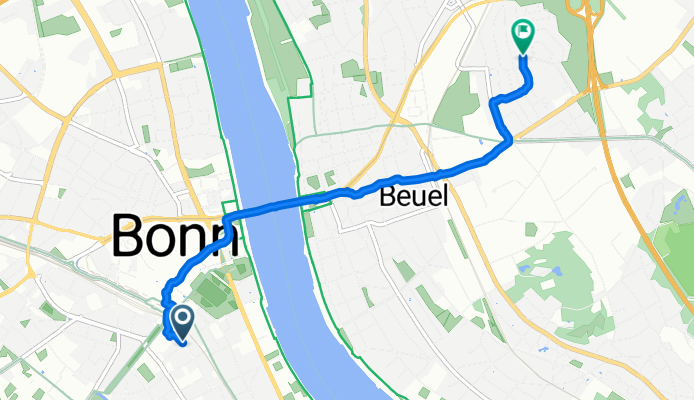 Prinz-Albert-Straße, Bonn nach Maria-Montessori-Allee, Bonn