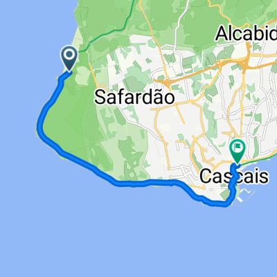 Estrada do Guincho, Cascais to Avenida Valbom, Cascais