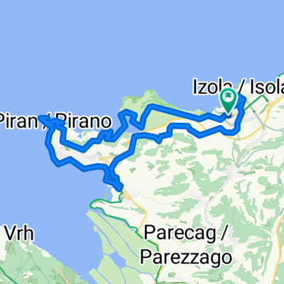 Izola, Strunjan, Piran, Portoroz, Parenzana-Radweg, Izola