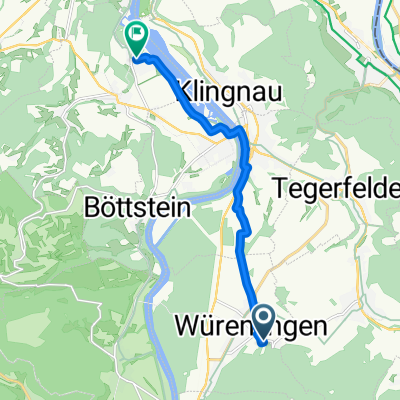 Baderweg, Würenlingen nach Lerchenweg, Leuggern