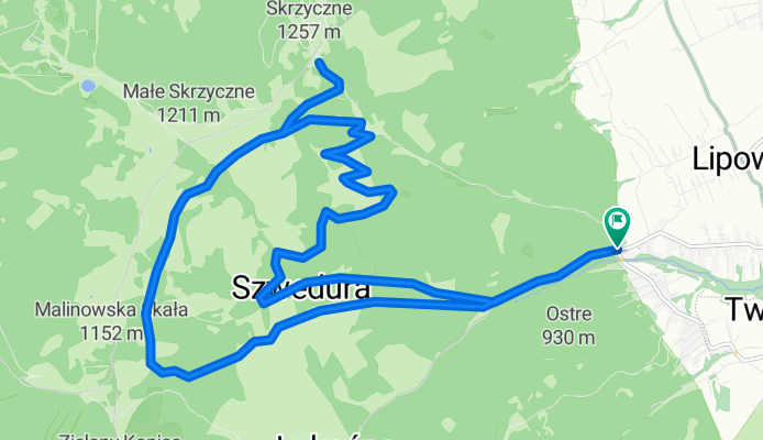 Lipowa, Ostre– Lipowa, Ostre