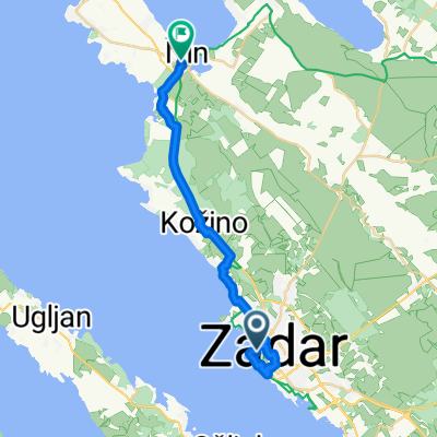 Poluotok, Zadar do Nin