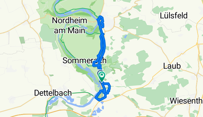 Route nach Schweinfurter Straße, Schwarzach am Main