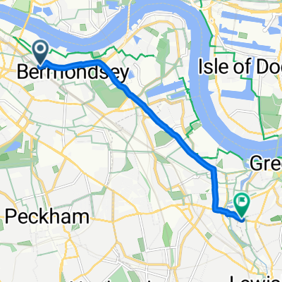 Druid Street, London to Blackheath Road, London