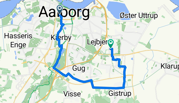 15 km morgentur forbi ådalen til arbejde