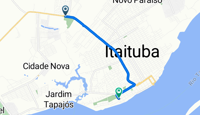 Avenida dos Buritis, Itaituba a Rua Haroldo Veloso, Itaituba