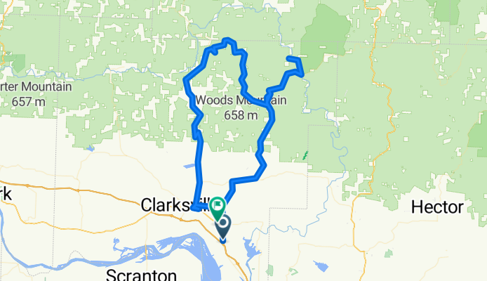 Ozark loop (Bikemap shorter)
