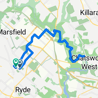 Quarry Rd, Ryde to Quarry Rd, Ryde