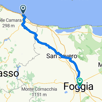 Via Leopoldo Pilla, Termoli to Via Montegrappa, Foggia