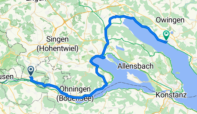 Hauptstraße, Gailingen am Hochrhein nach Überlingen, Überlingen