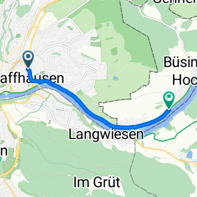 Vorstadt, Schaffhausen nach Schaffhauser Straße, Büsingen am Hochrhein