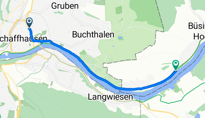 Vorstadt, Schaffhausen nach Schaffhauser Straße, Büsingen am Hochrhein