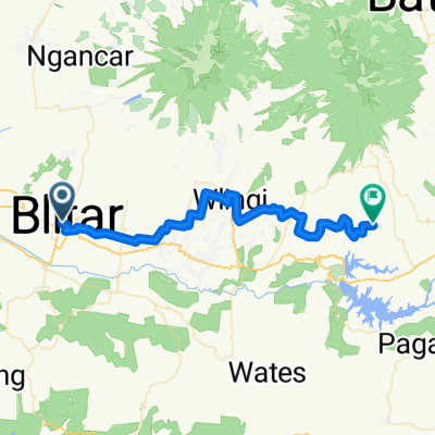Route from Jalan Merdeka