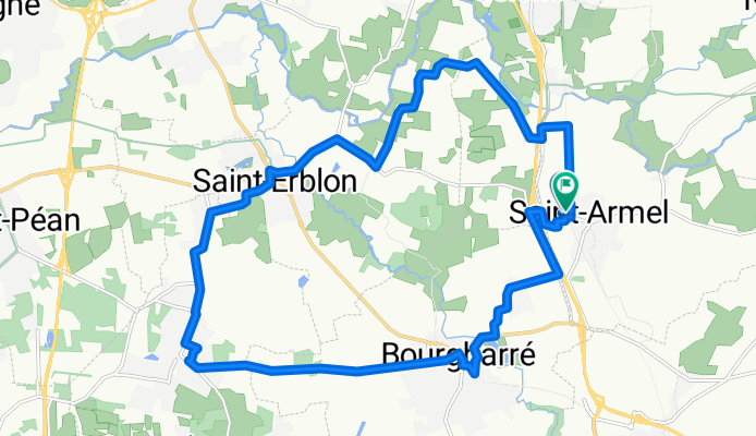 Route de Rennes, Saint-Armel à Chemin de la Ry, Saint-Armel