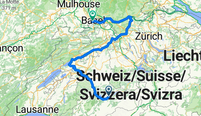 Unterseen - Aarberg + Aarberg - Olten + Olten - Stein