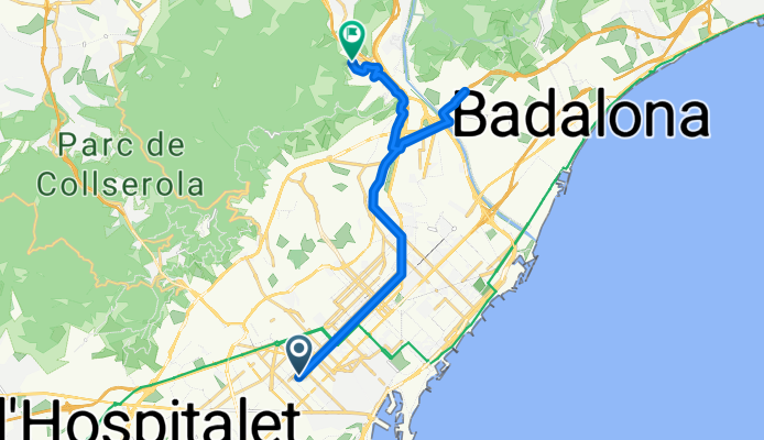 Route in Barcelona