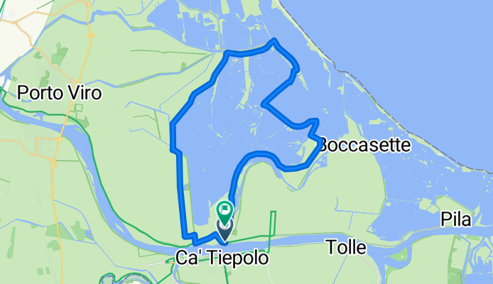 Via Venier, Porto Tolle nach Porto Viro