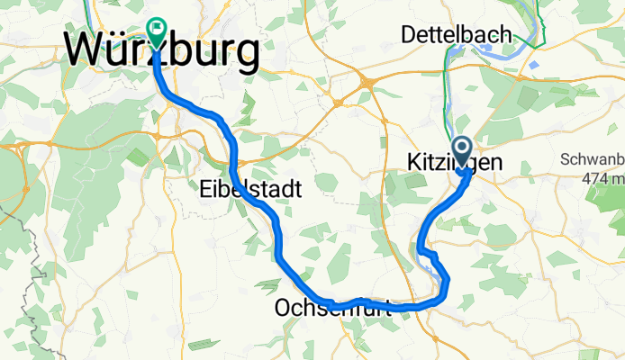 Von Kitzingen bis Würzburg