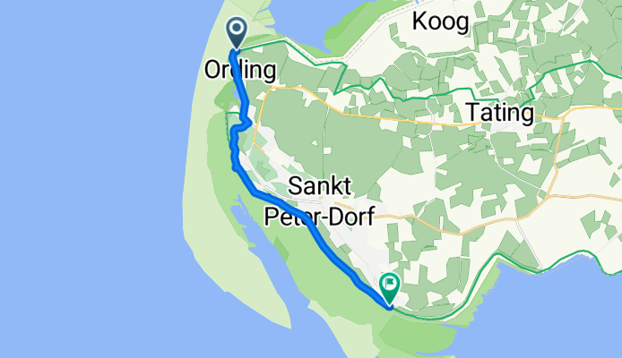 Norderdeich nach Überfahrt Böhler Strand - St. Peter-Ording