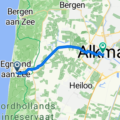 Zeeweg, Egmond aan Zee nach Gasthuisstraat, Alkmaar