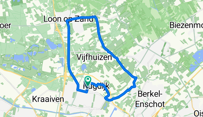 Griegstraat, Tilburg naar Griegstraat, Tilburg