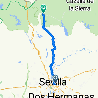Route to Almadén de la Plata