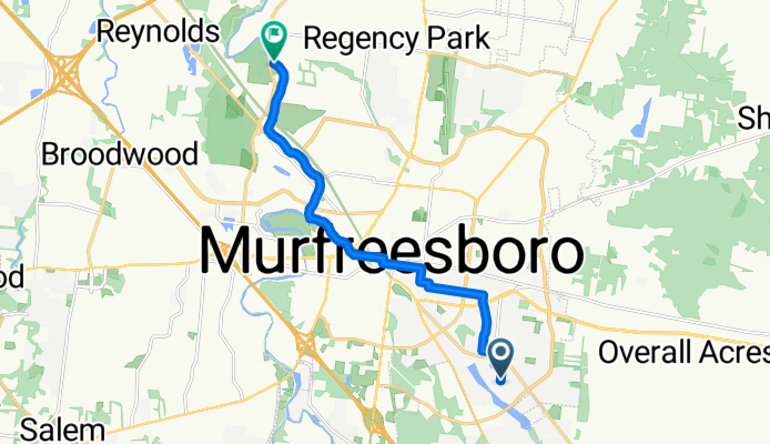 Fern Dr, Murfreesboro to N Thompson Ln, Murfreesboro