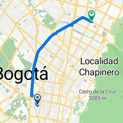 Calle # 25-46 to Calle 93b N 13-44