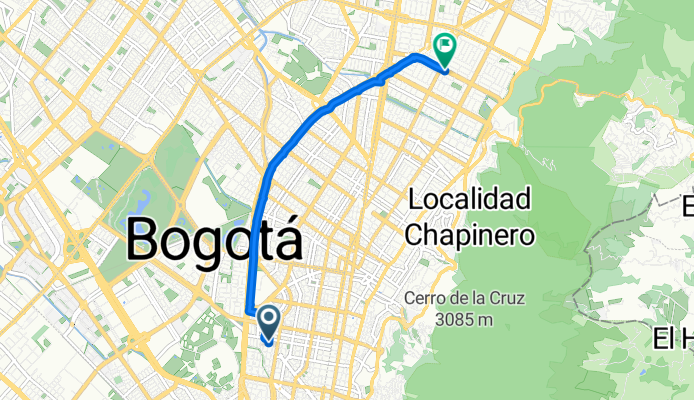 Calle # 25-46 to Calle 93b N 13-44