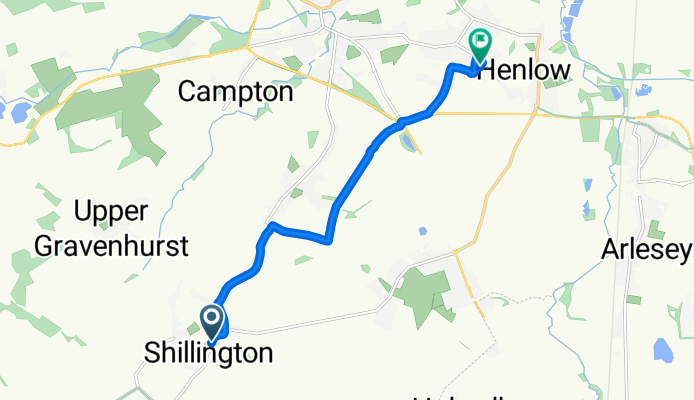 High Road, Hitchin to Broad Street, Shefford