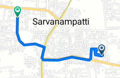 Coimbatore to Thudiyalur Road 9D