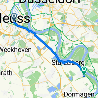 Oberstraße nach Schloßstraße