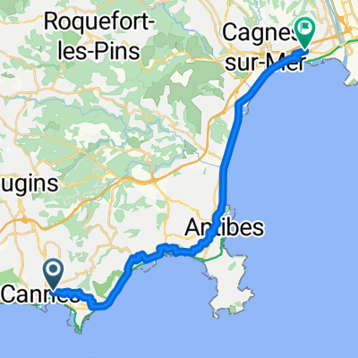 Place Pierre Semard, Cannes to Impasse des Jacinthes, Cagnes-sur-Mer