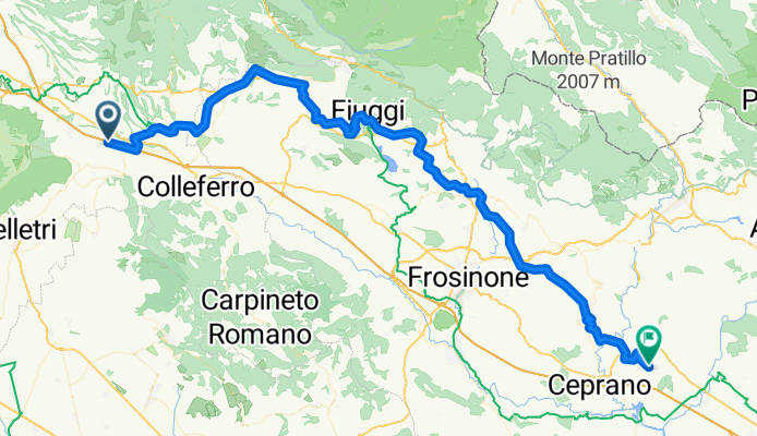 Valmontone - Fiuggi + Fiuggi - Arce