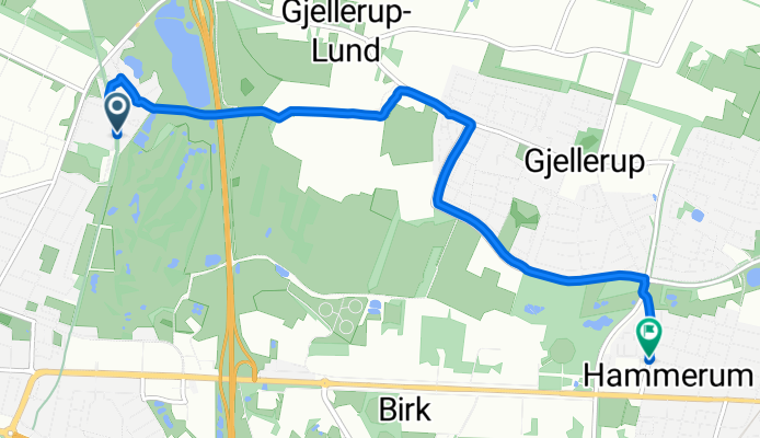 Alhedestien, Herning to Hammerum Hovedgade, Herning