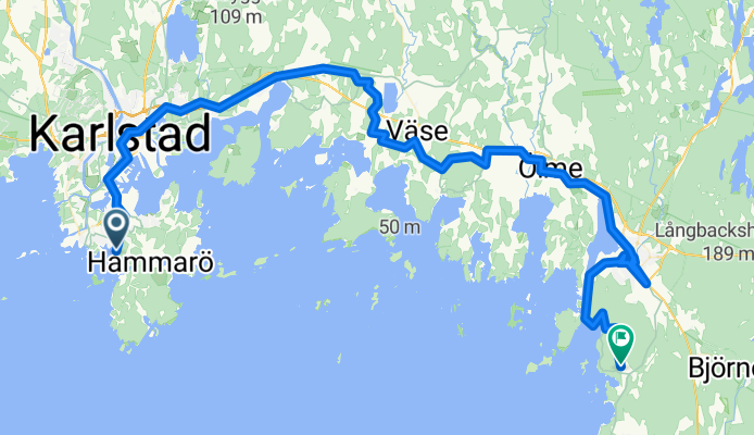 Möruddsvägen, Skoghall to Posseberg, Kristinehamn
