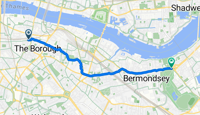 Ernst Building, London to St Olavs Square, London