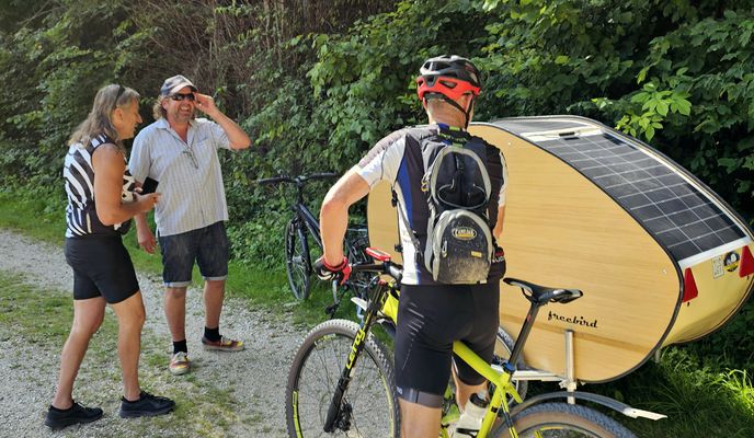 Foto 2 de la ruta de Bikemap "FREEBIRD-Anhänger Ausfahrt mit Maiki" Foto 2 de la ruta de Bikemap "FREEBIRD-Anhänger Ausfahrt mit Maiki"