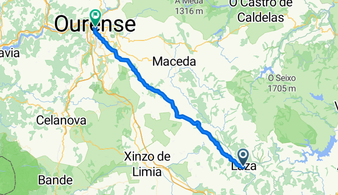 From Laza to Ourense
