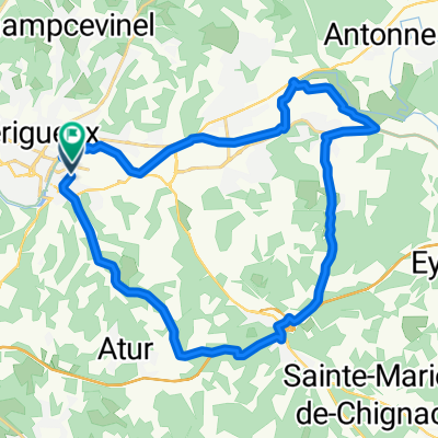 Rue Maréchal Galliéni, Périgueux à Rue Maréchal Galliéni, Périgueux