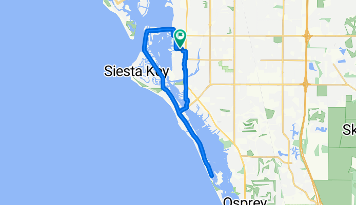 N Lake Shore Dr, Sarasota to N Lake Shore Dr, Sarasota