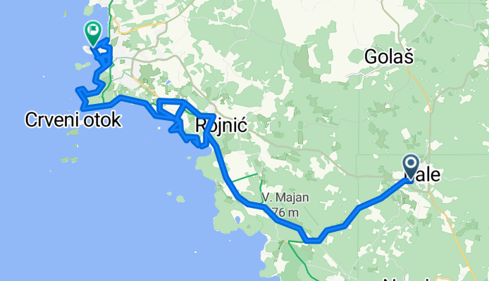 Trg La Musa nach Carera ulica