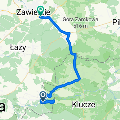 Dąbrowa Górnicza do Lipowa, Zawiercie