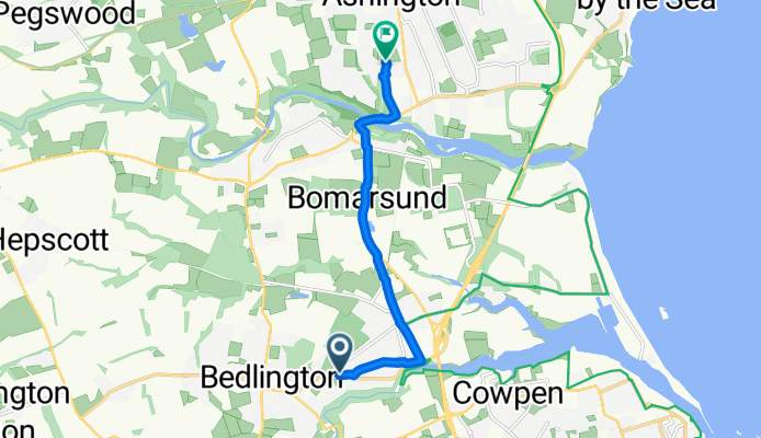 Stead Lane, Bedlington to Cheltenham Court, Ashington