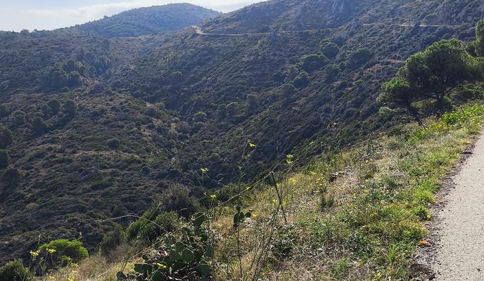 Photo 1 of the Bikemap route "17 Roses Can-Berta Mas-Estela La-Selva-de-Mar Port-de-la-Selva Puignau Mas-Vell Mas-Bufadors Perafita Peni Puig-Alt Fràgam"