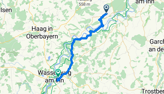 Von Waldkraiburg bis Wasserburg am Inn