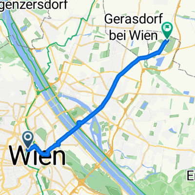 Kolingasse, Wien nach Donaustadt, Wien