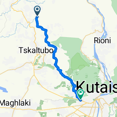 Route to Kutaisi Ice Square
