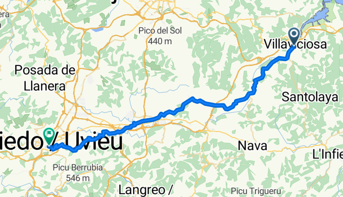 From Villaviciosa to Oviedo